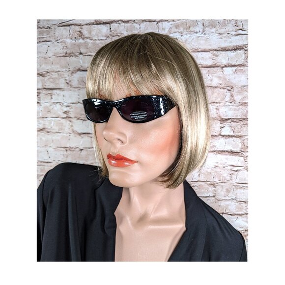 Neostyle Mozart 1401 Black & Swarovski Crystals Sunglasses 48-18 NOS Rare main image 6
